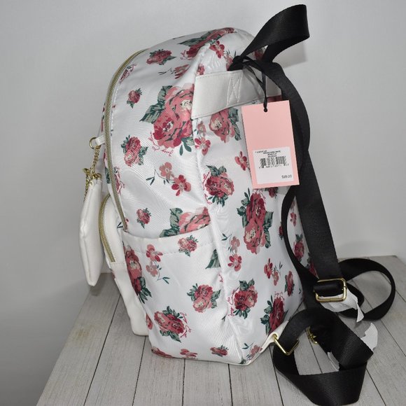 Juicy Couture Floral Backpack Vintage Rose White main image 4